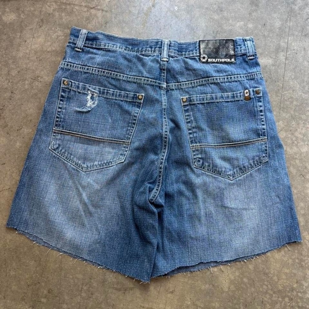 Cut Baggy Southpole Jean Shorts Jorts